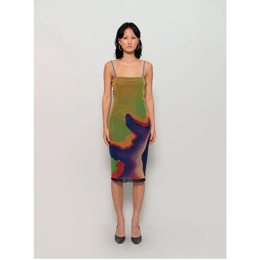 Expired girl two way reversible mesh dress